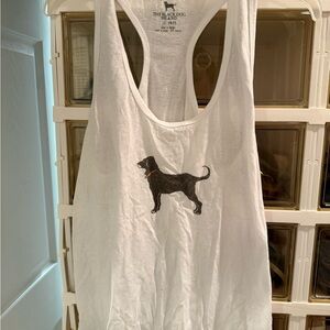 The Black Dog White Tank Top size XL